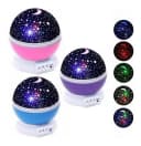 Velador Lampara Luz De Noche Proyector De Estrellas Infantil 1