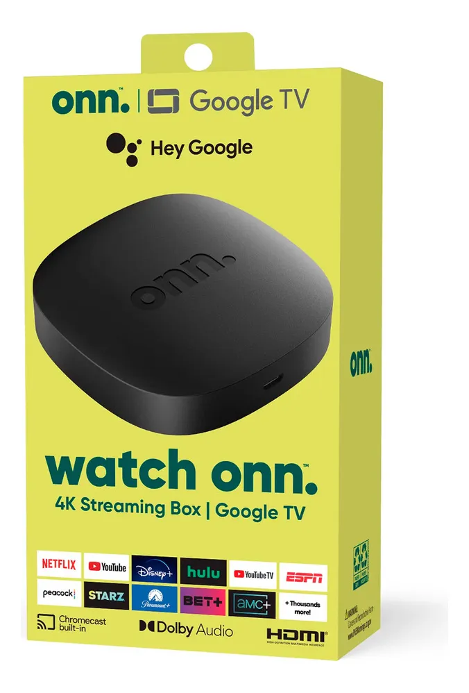 Onn 4k Tv Box Conversor Smart Tv UHD Streaming Device 2° Gen 4k Control Remoto