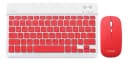Kit Teclado y Mouse Inalámbrico Bluetooth Noga S5900 QWERTY Español Rojo 1