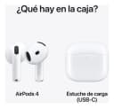 Apple AirPods 4 con caja de carga USB-C 4