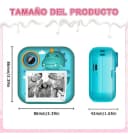 Cámara Digital Impresora Infantil Fotos y Videos Hd Dragon Verde 5
