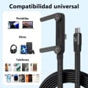 Cable USB-C a USB-C de 240W con Soporte Plegable y Carga Rápida 2